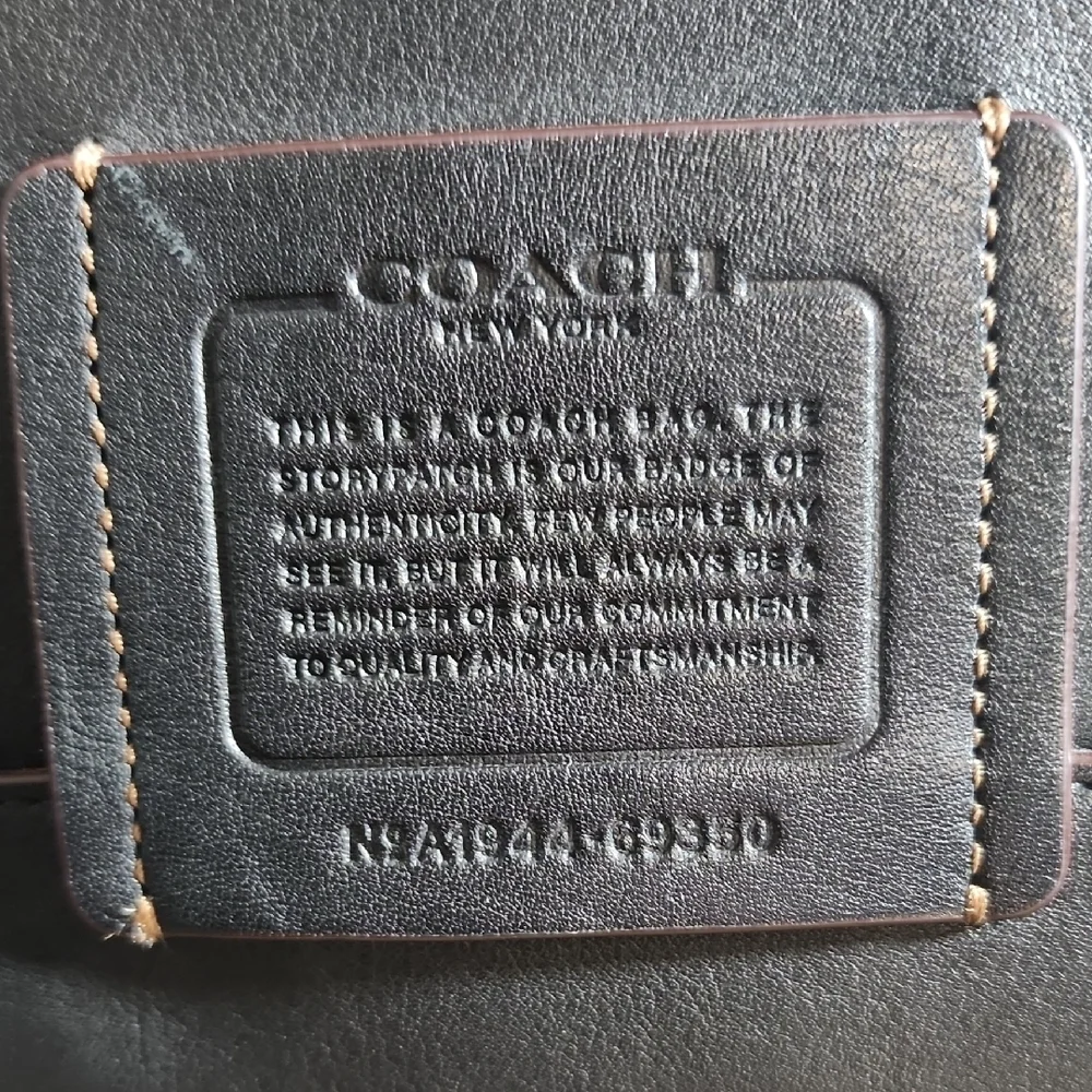 Coach Black Leather Laptop Tote